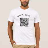 Ihr QR Code Scan Funny Info Personalisierter T - S T-Shirt (Vorderseite)