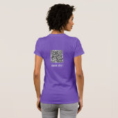 Ihr QR Code Scan Funny Info Personalisierter T - S T-Shirt (Schwarz voll)