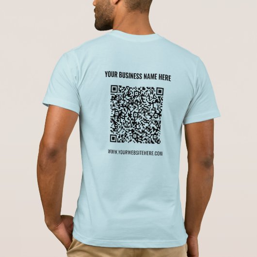 Ihr QR-Code Scan-Individuelle Name Website T - Shi T-Shirt (Rückseite)