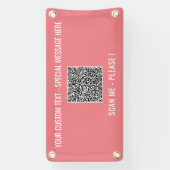 Ihr QR-Code Scan Info Benutzerdefinierte Textfarbe Banner (Vertikal)