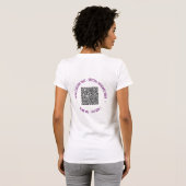 Ihr QR Code Scan Info Benutzerdefinierter Text Fun T-Shirt (Schwarz voll)