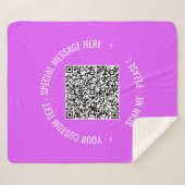 Ihr QR-Code Scan Info Benutzerdefinierter Text-She Sherpadecke (Vorderseite (Horizontal))