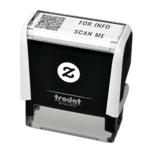 Ihr QR-Code-Scan-Info-Benutzerdefiniertes Stempel- Permastempel