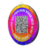 Ihr QR Code Scan Info-Dart-Board mit benutzerdefin Dartscheibe (Vorderseite rechts)
