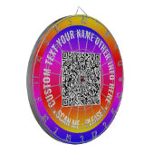 Ihr QR Code Scan Info-Dart-Board mit benutzerdefin Dartscheibe (Vorderseite Links)