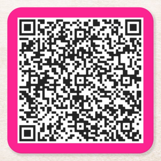 Ihr QR Code Scan Info Paper Untersetzer Wählen Sie (Vorderseite)
