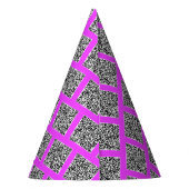 Ihr QR Code Scan Info-Party hat Farben ausgewählt Partyhütchen (Rückseite)