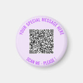 Ihr QR-Code Scan Info Personalisiert Magnet-Gesche Magnet (Vorne)