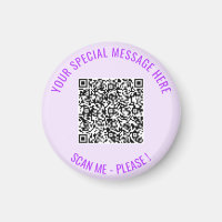 Ihr QR-Code Scan Info Personalisiert Magnet-Gesche