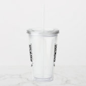 Ihr QR Code Scan Info Text Akryllischer Tumbler Acryltrinkbecher (Rechts)