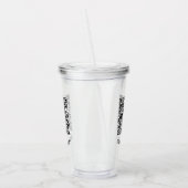 Ihr QR Code Scan Info Text Akryllischer Tumbler Acryltrinkbecher (Links)