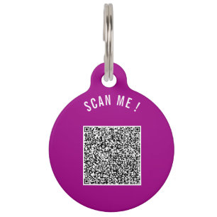 Ihr QR-Code-Scan-Info-Text Pet-ID-Tag-Vorlage Haustiermarke