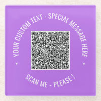 Ihr QR-Code-Scan Info Untersetzer für benutzerdefi
