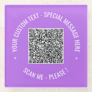 Ihr QR-Code-Scan Info Untersetzer für benutzerdefi