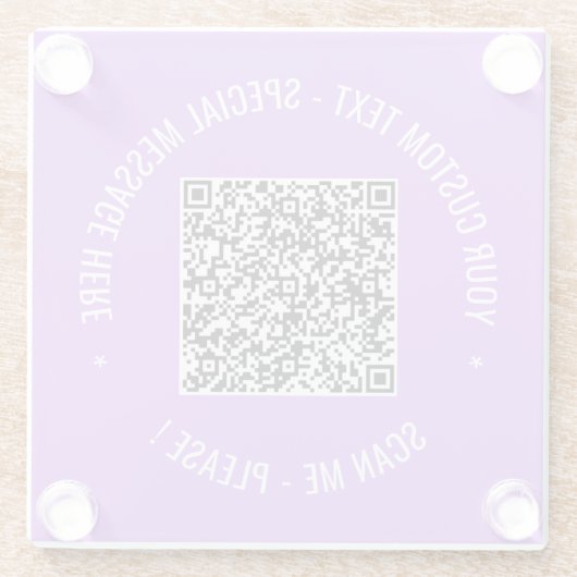 Ihr QR-Code-Scan Info Untersetzer für benutzerdefi (Rückseite)