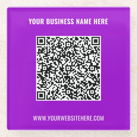 Ihr QR-Code-Scan Info Untersetzer für benutzerdefi (Vorderseite)