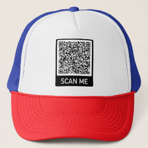 Ihr QR Code Scan Me Info Moderne Trucker Hat Gesch Truckerkappe