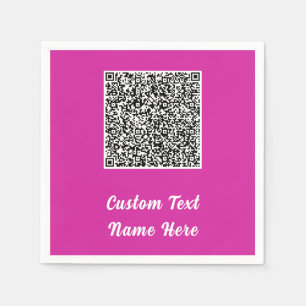 Ihr QR-Code-Scan-Text-Name-Party-Servietten-Beispi Serviette