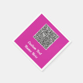 Ihr QR-Code-Scan-Text-Name-Party-Servietten-Beispi Serviette (Ecke)