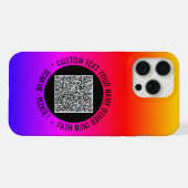 Ihr QR-Code-Scan- und benutzerdefinierter Text-iPh iPhone Hülle (Rückseite (Horizontal))