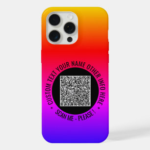 Ihr QR-Code-Scan- und benutzerdefinierter Text-iPh iPhone 15 Pro Max Hülle
