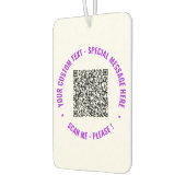 Ihr QR-Code scannen und Ihr benutzerdefinierter Te Autolufterfrischer (Links)