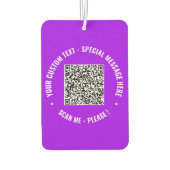 Ihr QR-Code scannen und Ihr benutzerdefinierter Te Autolufterfrischer (Rückseite)