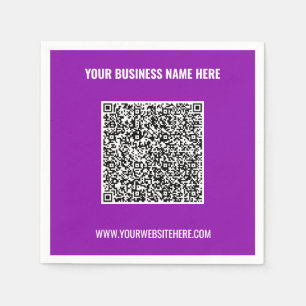 Ihr QR-Code scannt benutzerdefinierten Text Sand C Serviette