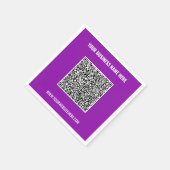 Ihr QR-Code scannt benutzerdefinierten Text Sand C Serviette (Ecke)