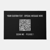 Ihr QR-Code scannt benutzerdefinierten Text und Fa Fußmatte (Vorderseite)