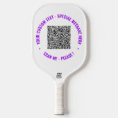 Ihr QR-Code scannt den benutzerdefinierten Text-Pi Pickleball Schläger (Vorderseite)