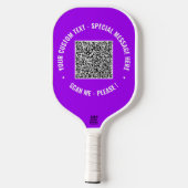 Ihr QR-Code scannt den benutzerdefinierten Text-Pi Pickleball Schläger (Rückseite)