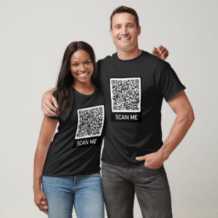 Ihr QR-Code scannt mich Personalisierter lustiger  T-Shirt