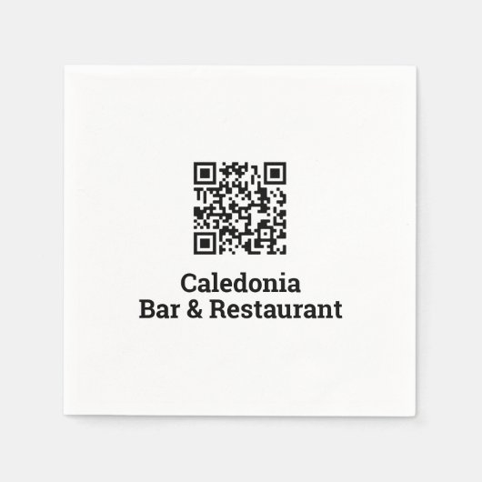 Ihr QR-Code Serviette (Vorderseite)