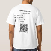 Ihr QR-Code - T - Shirt für benutzerdefinierte Tex (Rückseite)