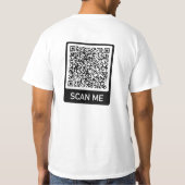 Ihr QR Code T - Shirt Scan Info Funny Gift (Rückseite)