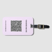 Ihr QR-Code - Tag für benutzerdefinierten Text und Gepäckanhänger (Vorderseite (Horizontal))