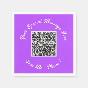 Ihr QR-Code-Taschentücher Beispiel Individueller T Serviette
