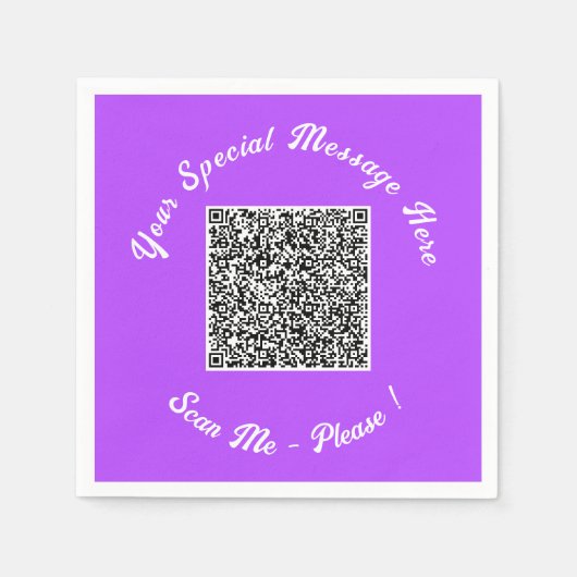 Ihr QR-Code-Taschentücher Beispiel Individueller T Serviette (Vorderseite)