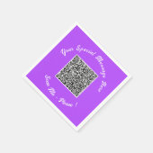 Ihr QR-Code-Taschentücher Beispiel Individueller T Serviette (Ecke)