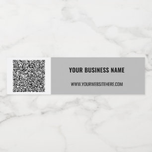 Ihr QR-Code und benutzerdefinierte Text-Wasser-Fla Wasserflaschenetikett