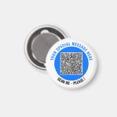 Ihr QR-Code und benutzerdefinierte Textmagnete wäh Magnet (Vorderseite/Rückseite)