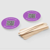 Ihr QR-Code und benutzerdefinierter Text Handfäche Fächer (Non-assembled)