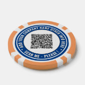 Ihr QR-Code und benutzerdefinierter Text - Poker-C Pokerchips (Einzeln)