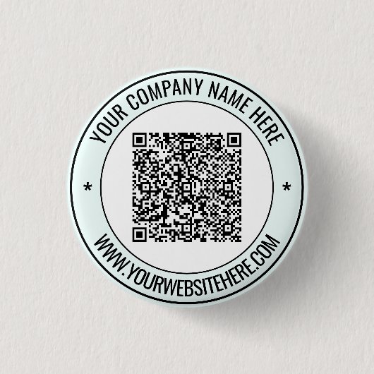 Ihr QR-Code und benutzerdefinierter Text Promotion Button (Vorderseite)