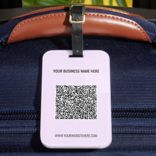 Ihr QR-Code und benutzerdefiniertes Text-Gepäckanh Gepäckanhänger (Vorderseite Insitu 2)
