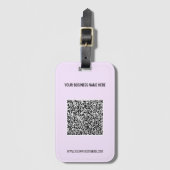 Ihr QR-Code und benutzerdefiniertes Text-Gepäckanh Gepäckanhänger (Vorderseite Vertikal)