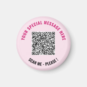 Ihr QR-Code und das benutzerdefinierte Textmagazin Magnet