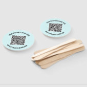 Ihr QR-Code und der Handlüfter für die Textwerbung Fächer (Non-assembled)