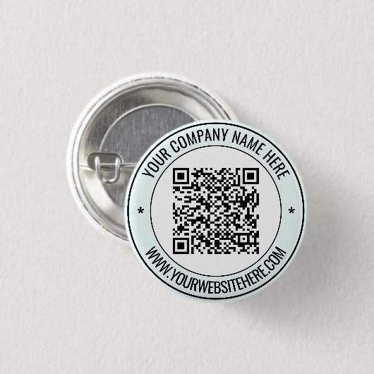 Ihr QR-Code und der Werbe-Button für benutzerdefin Button (Vorne & Hinten)